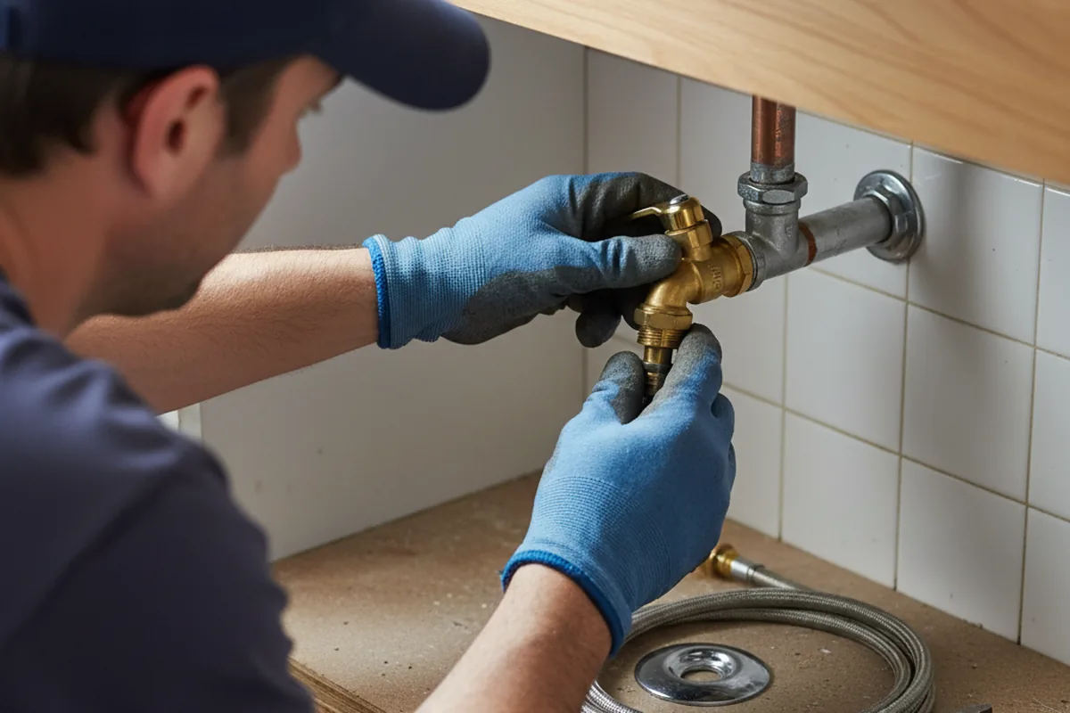 Shutoff valve and fitting work during Faucet and Fixture Repair in Heflin